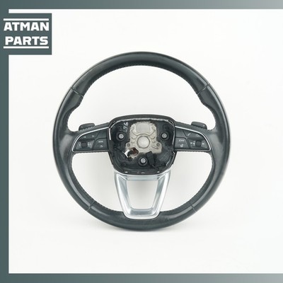 17-19 Audi 4M Q7 Sport Steering Wheel w/ Paddle Shifter Black 4M0419659A OEM