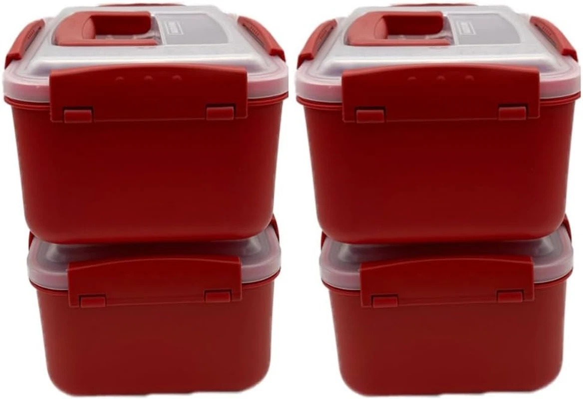 Airtight 3.2L Kimchi Container with Handle - Versatile Food Storage Box