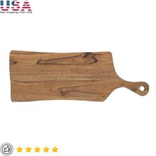 Acacia Wood Cutting Board Reversible Charcuterie Serving Tray Non-Slip Surface