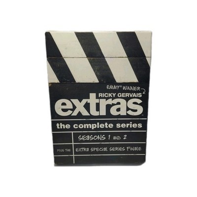 EXTRAS DVD The Complete Series -Seasons 1 & 2 Box Set 2008 Ricky Gervais 5 Disc