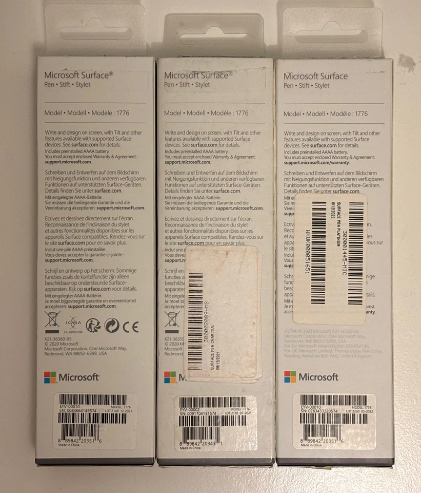 Microsoft Surface Pen 1776 Black/Grey for Surface Pro 3/4/5/6/7 Genuine Versions - Image 4 of 4