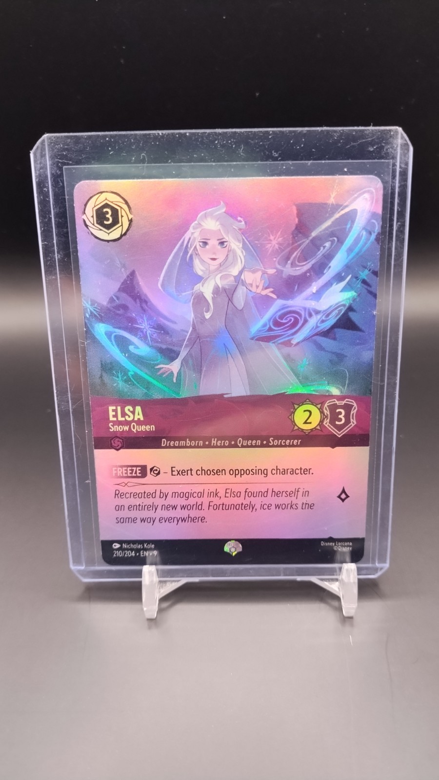 Disney Lorcana Fabled Elsa Snow Queen #210 Epic Foil NM