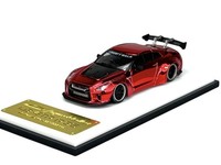 My Model Collect Nissan GT-R R35 Liberty Walk Chrome Red 1:64 Die Cast New Model