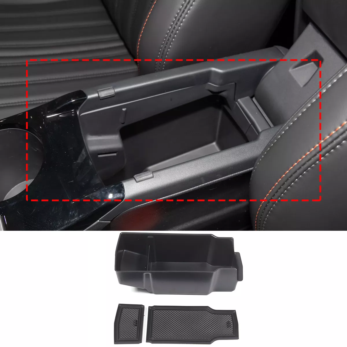 Car Accessories Center Armrest Storage Box Container Tray For