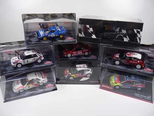 KAS75 LOT de 8 véhicules RALLYE 1/43 Collection cassés broken model rotos