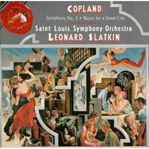 LEONARD SLATKIN - COPLAND Symphony No.3. Music for a Great City RCA CD NM - Picture 1 of 4