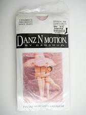Danz N Motion by Danshuz Nylon Footed Tights Children's Pink Size 8-10 595