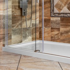 32"x32" Shower Base Pan Single/Double Threshold Center Drain by LessCare