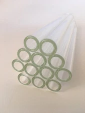 12” Long 12 PIECE 12 mm OD 8 ID Glass Pyrex Blowing Tubes Straw 2 mm Thick Wall