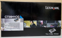 Toner Lexmark C736H1CG Cyan Neu Ovp A-Ware Original C736 X736 Rechnung Mwst.