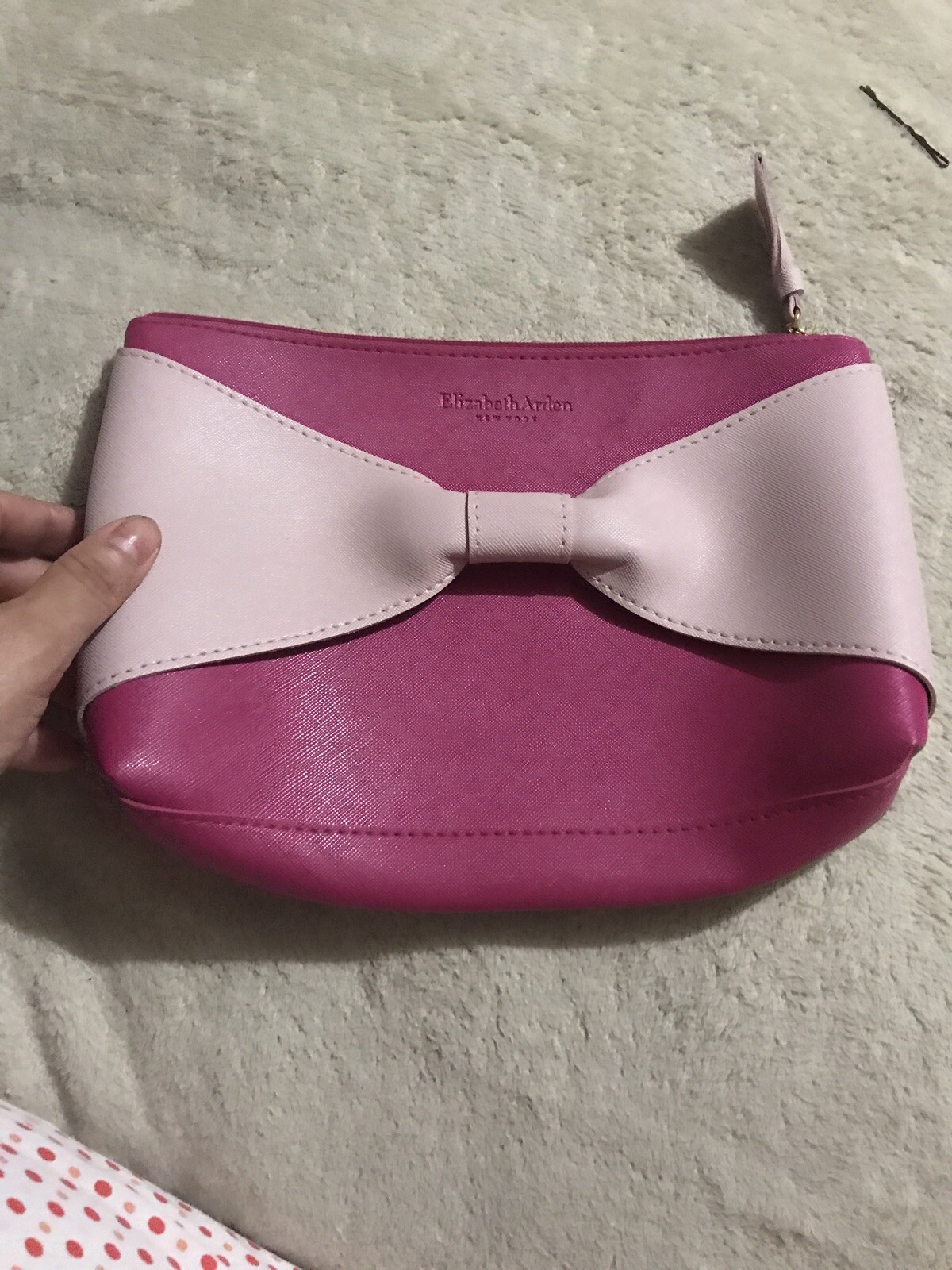 light pink evening bag