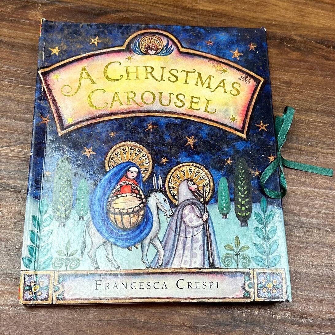 A Christmas Carousel Francesca Crespi Chronicle Books Lift Flap Hardcover Board