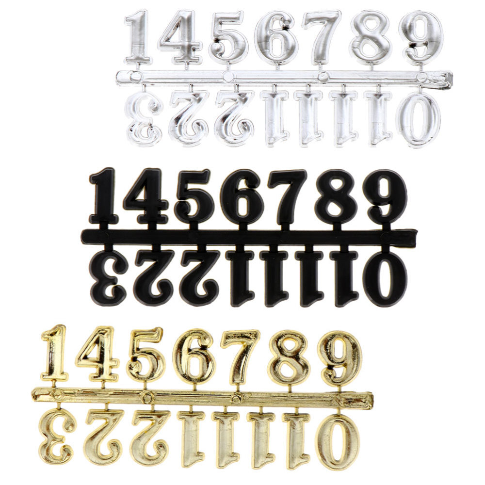 3 Sets Clock Numerals Wall Clock Number Digital Clock Number