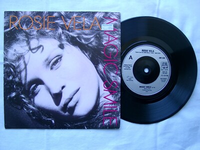 ROSIE VELA - Magic Smile 7'' - AM 369 - 1986 UK Silver Plastic Label