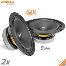 2x PRV Audio 8MR450A 8" Midrange Alto Series Speakers 900W 8 Ohms 8MR Mid