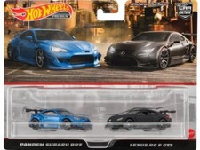 2 Car Set - SUBARU BRZ Pandem + LEXUS RC F GT3 - HOT WHEELS 1:64