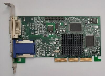 Matrox Millennium G450 AGP Grafikkarte (G45+MDVA16D/OEM, DVI, 16MB, retro, 2002)