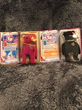 Ty Beanie Babies "Millennium the Bear"  "The End the Bear" McDonald's 1999