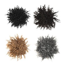 Bun Hairtie African Afro Hair Scrunchie Hair Bun For Fashion Women Enthusiasts