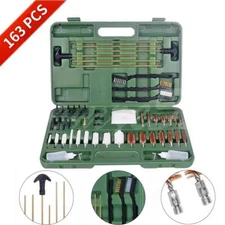 163pcs Gun Cleaning Kit Universal Rifle Pistol Shotgun Handgun Firearm W/Case