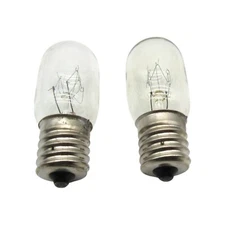 (2 pack) Light Bulbs 15 Watt, 120 Volt, 5/8 Base, Screw In For Sewing Machines