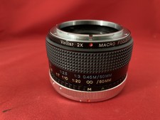 Vivitar 2x macro focusing teleconverter for Canon FD mount cameras and lenses