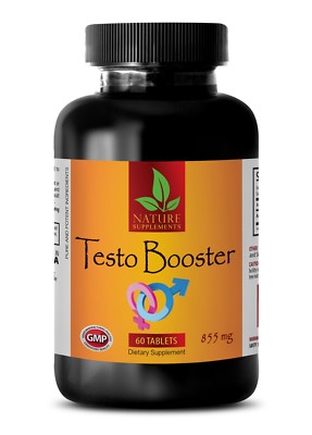 TESTO BOOSTER 855 - Ginseng - Zinc - Testosterone Booster - 1 Bottle 60 Capsules