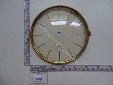 DIAL 'PLATO' IN BRASS DOOR AND CONCAVE GLASS FOR GERMAN CLOCK 5 1/32″ OR 12,9 CM