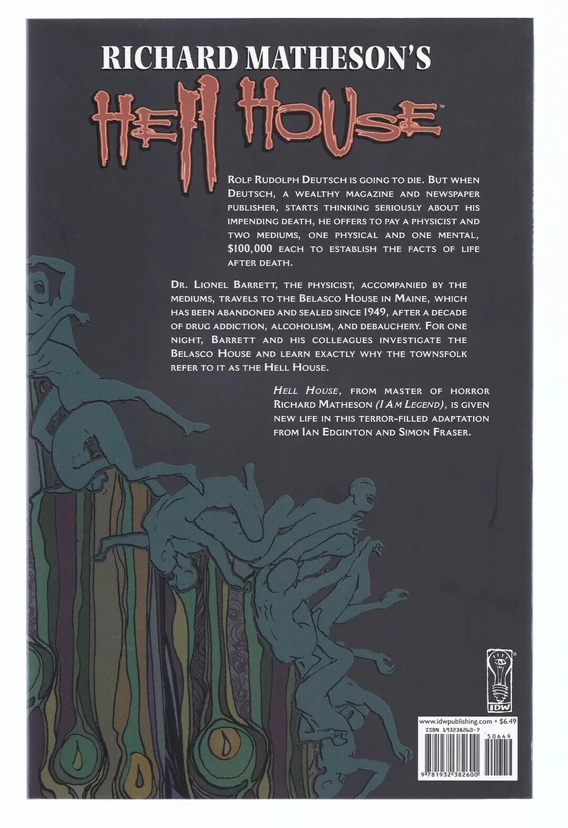 IDW Richard Matheson's Hell House #1 Graphic Novel Book Paperback First  Print | eBay