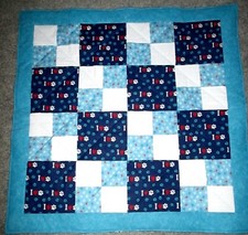 Dog Handmade Quilt Rescue Shelter Gift Blanket Bedding Bones Paws Love Hearts