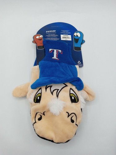 Texas Rangers Mascot Mittens by Forever Collectibles. Youth Size L/XL - Picture 2 of 3