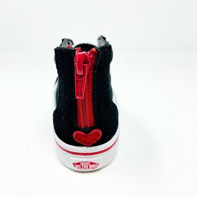 Vans SK8-Hi Zip (Valentines) Black Racing Red Toddlers Casual