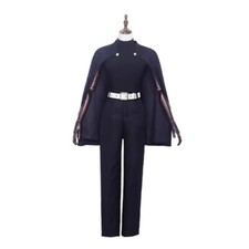 Anime Jujutsu Kaisen Zenin Maki Cosplay Black Costume Fullset W/cloak Belt