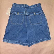 Vintage 1990 s Lee Mens Bush Denim Shorts, Deadstock NWT, Size 34