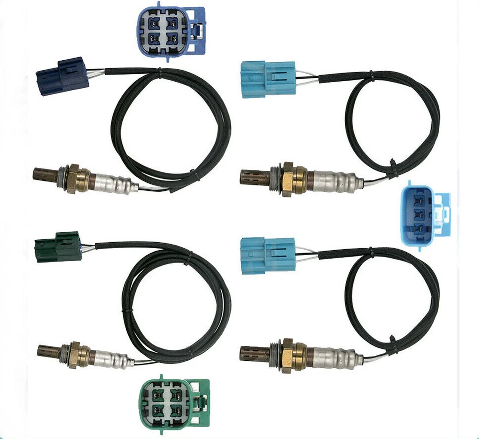 Sensor de oxígeno aguas arriba + aguas abajo 4 piezas para Nissan Máxima 2002 2003 3,5 L Foto 2 de 4