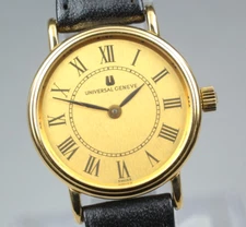 [EXC+5]  Vintage UNIVERSAL GENEVE 542684 Roman Gold Manual Winding Womens  Watch