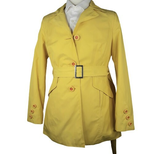 black rivet raincoat