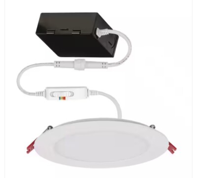 Commercial Electric Ultra Slim 6 in. Color Selectable Canless Recessed LED Kit