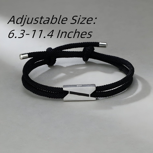 To My Son Bracelet from Mom/Dad,Sons Infinity Knot Engraved Bracelets Multi-Laye - Picture 3 of 12