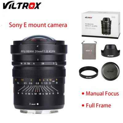 Viltrox 20mm F1.8  Lens Wide Angle Focus Full Frame for Sony A73 A7R3 A7R2 A72