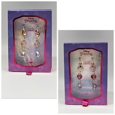 3 Pair DISNEY Princess Clip On Earring Sets U PICK SET Crown Heart Teardrop Rose