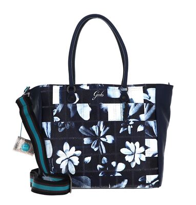 Gabs Jessica Stampa Trip Shoulderbag M Schultertasche Tasche Indaco Fiore Grande