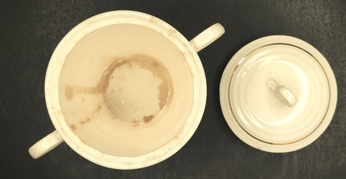 C1940 Universal Cambridge Butterdose & Lavendel bedeckt Zucker Milchkännchen Ersatz - Bild 8 von 10