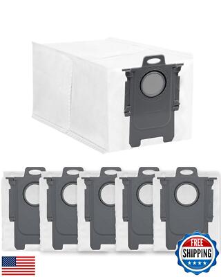 6Pack Replacement Vacuum Bags - 2.7L Large Disposable Dust Bag for Roborock Q