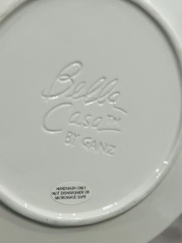 Plato de cerámica para servir bocadillos fiesta béisbol evento Bella Casa por Ganz en forma de pelota - Imagen 8 de 10