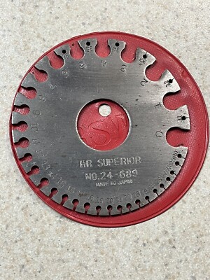 HR SUPERIOR - Machinist 0-36 Wire Gage - No. 24-689 - B.S.W.G. Japan - Vintage