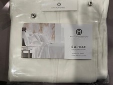 Hotel Collection 1000TC Egyptian Cotton F/ Queen Flat Sheet, Ivory-open Package
