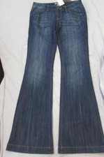 CAbi womens 4 Long 881L classic flare retro wash denim trouser jeans New