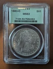 1883-O Morgan Dollar PCGS MS63 - Green label OGH!