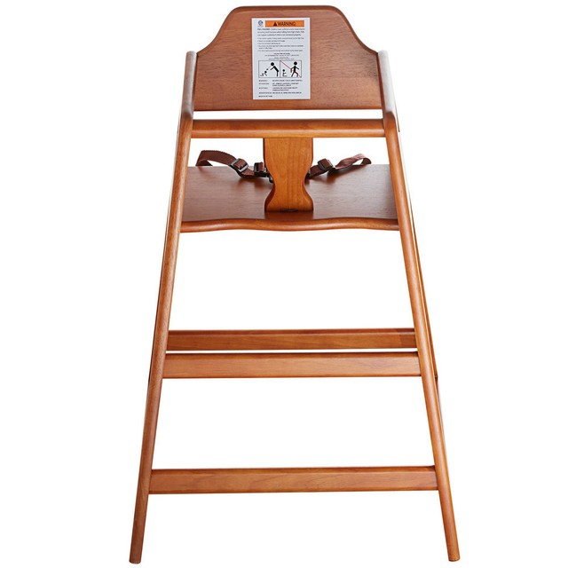 Restaurant Children High Chair with Walnut Wood Finish eBay